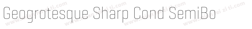 Geogrotesque Sharp Cond SemiBold字体转换